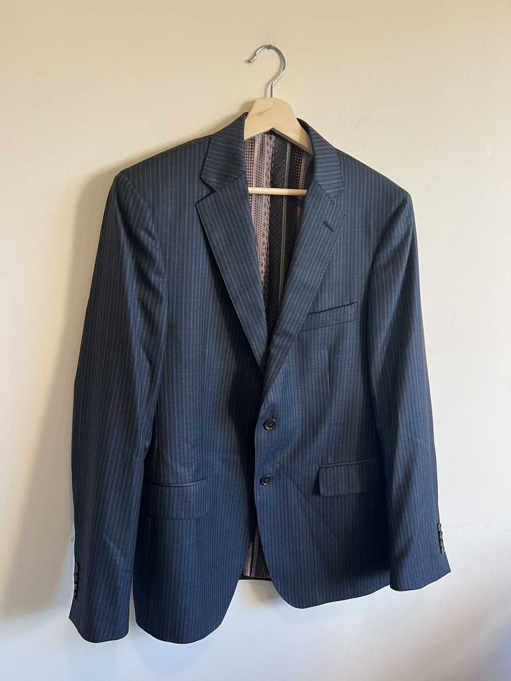 Etro ETRO 2 PIECE striped suit 52 size silk Italy - image 2