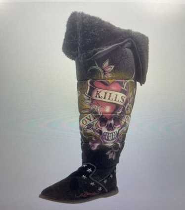 Ed hardy knee high - Gem
