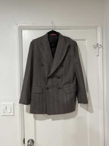 Isaia Isaia Double Breasted Wool Cashmere Blazer