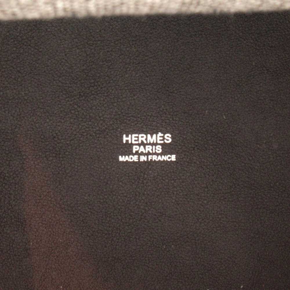 Hermes HERMES Anne Vie 40 Tote Bag White Black Ti… - image 6