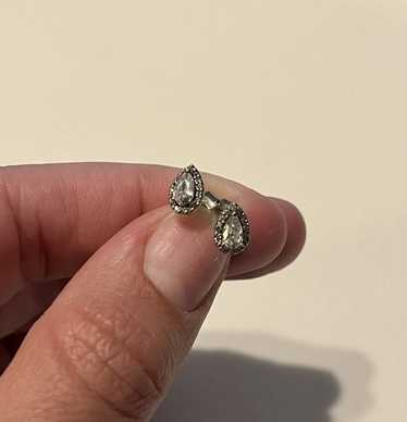 Retired Pandora Sparkling Teardrop Studs 296252CZ - image 1