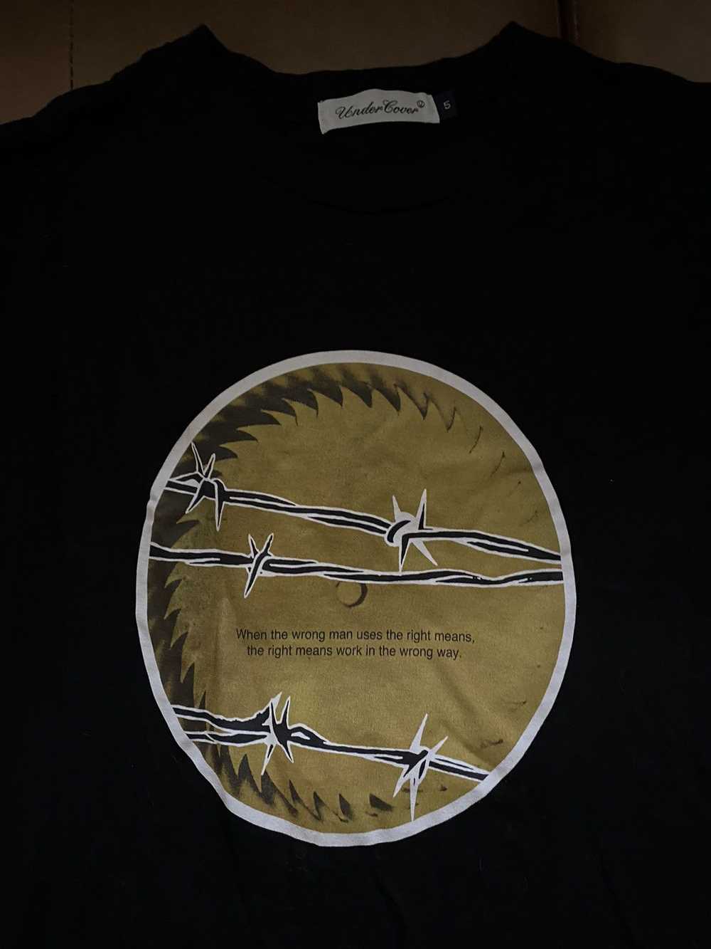 Undercover Rare Size 5 Barbed Wire Tee - image 3