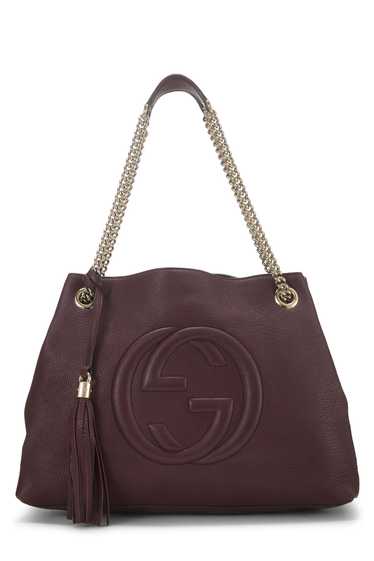 Burgundy Leather Soho Chain Tote - image 1