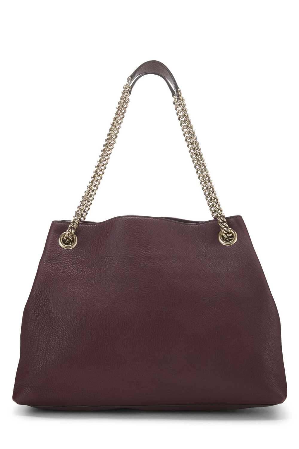 Burgundy Leather Soho Chain Tote - image 4