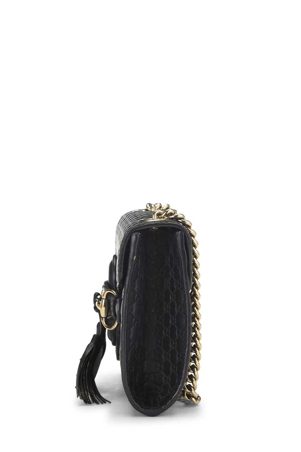 Black Microguccissima Leather Emily Chain Crossbo… - image 3