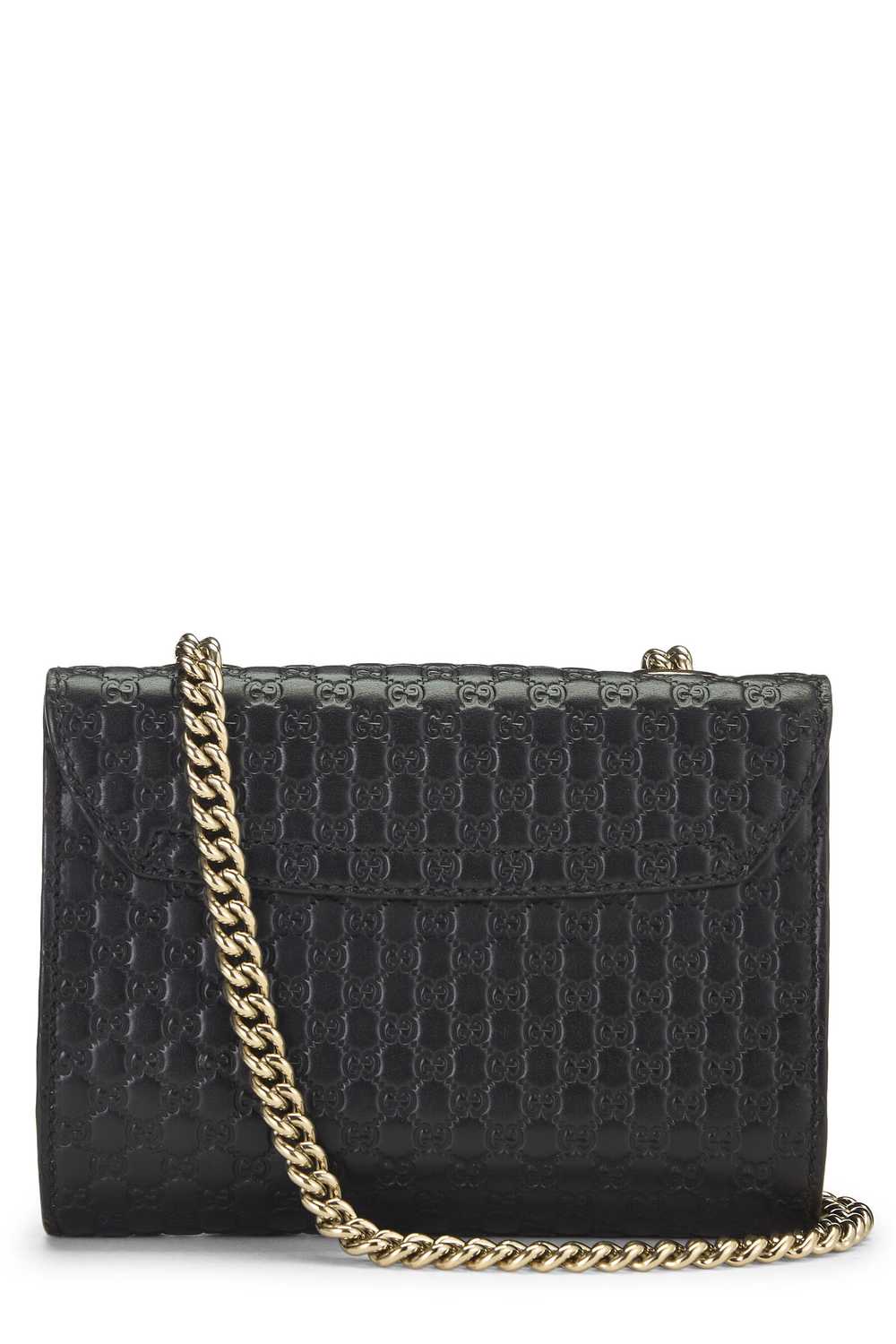 Black Microguccissima Leather Emily Chain Crossbo… - image 4