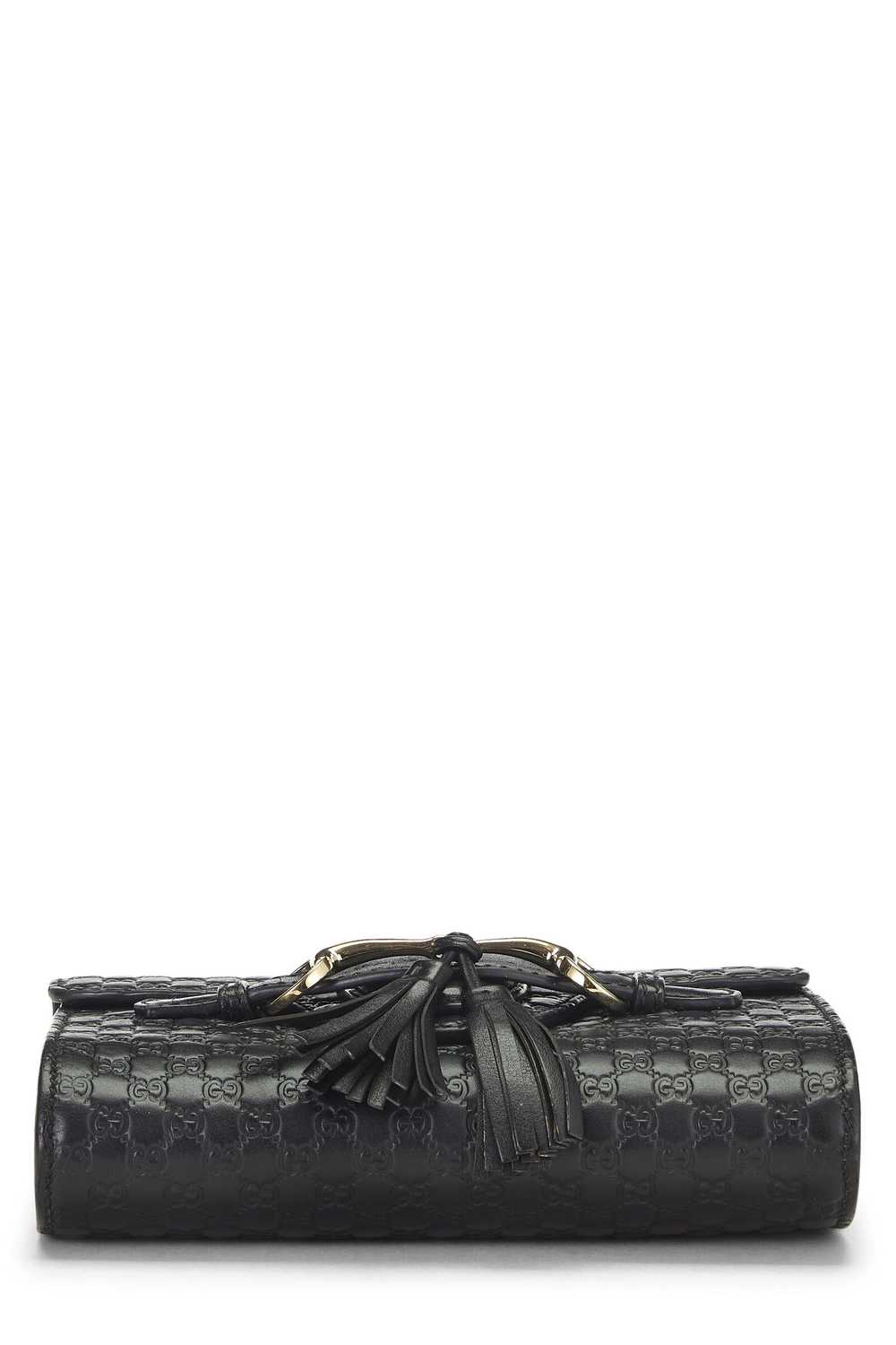 Black Microguccissima Leather Emily Chain Crossbo… - image 5