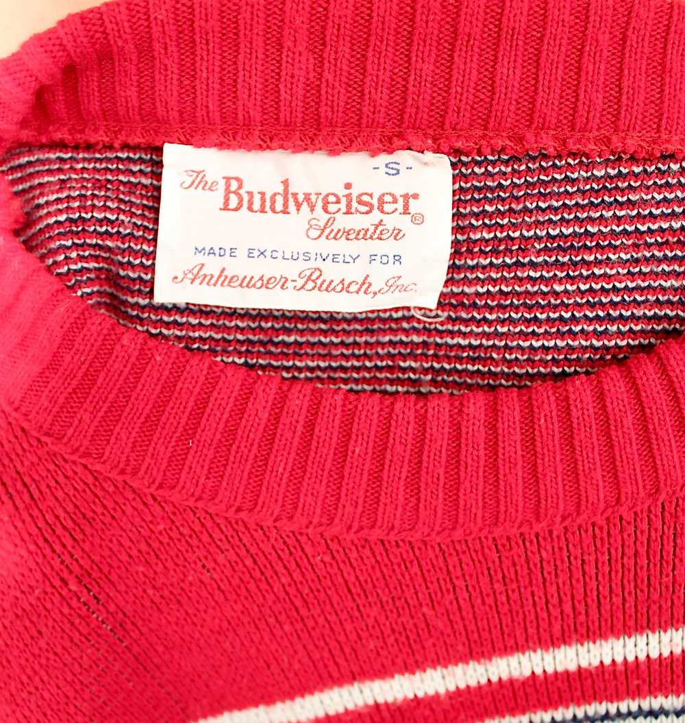 Vintage 70's Genuine Budweiser Pop Art Sweater - image 4