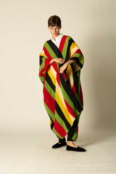 Multicolor Striped Caftan