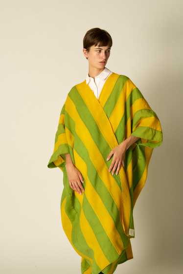 Yellow and Green Striped Caftan