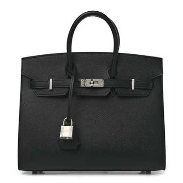 HERMES Epsom Birkin Sellier 25 Black