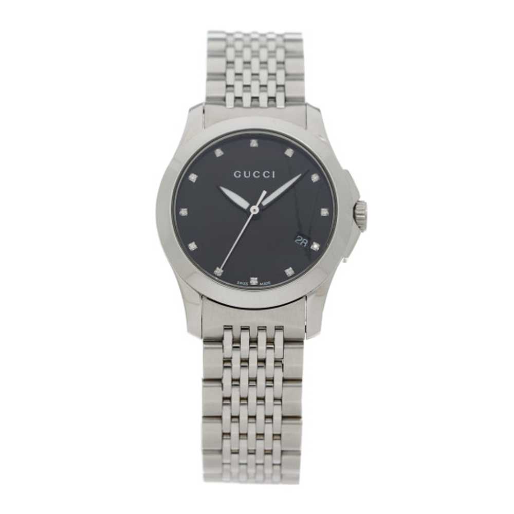 GUCCI Stainless Steel Diamond 27mm G-Timeless Qua… - image 1