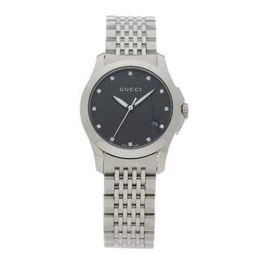 GUCCI Stainless Steel Diamond 27mm G-Timeless Qua… - image 1