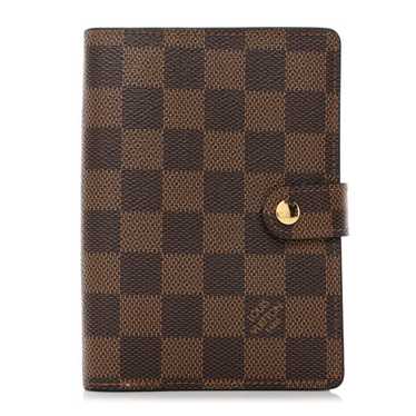 LOUIS VUITTON Damier Ebene Small Ring Agenda Cover - image 1