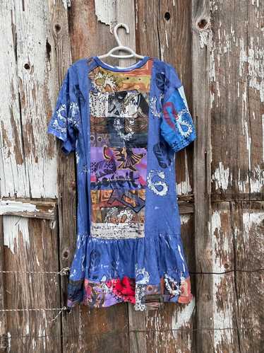 VC. Torias 90s Vintage Hand Painted Signed Dress…