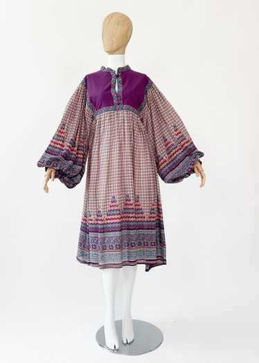 Vintage 1970s Indian Cotton Dress