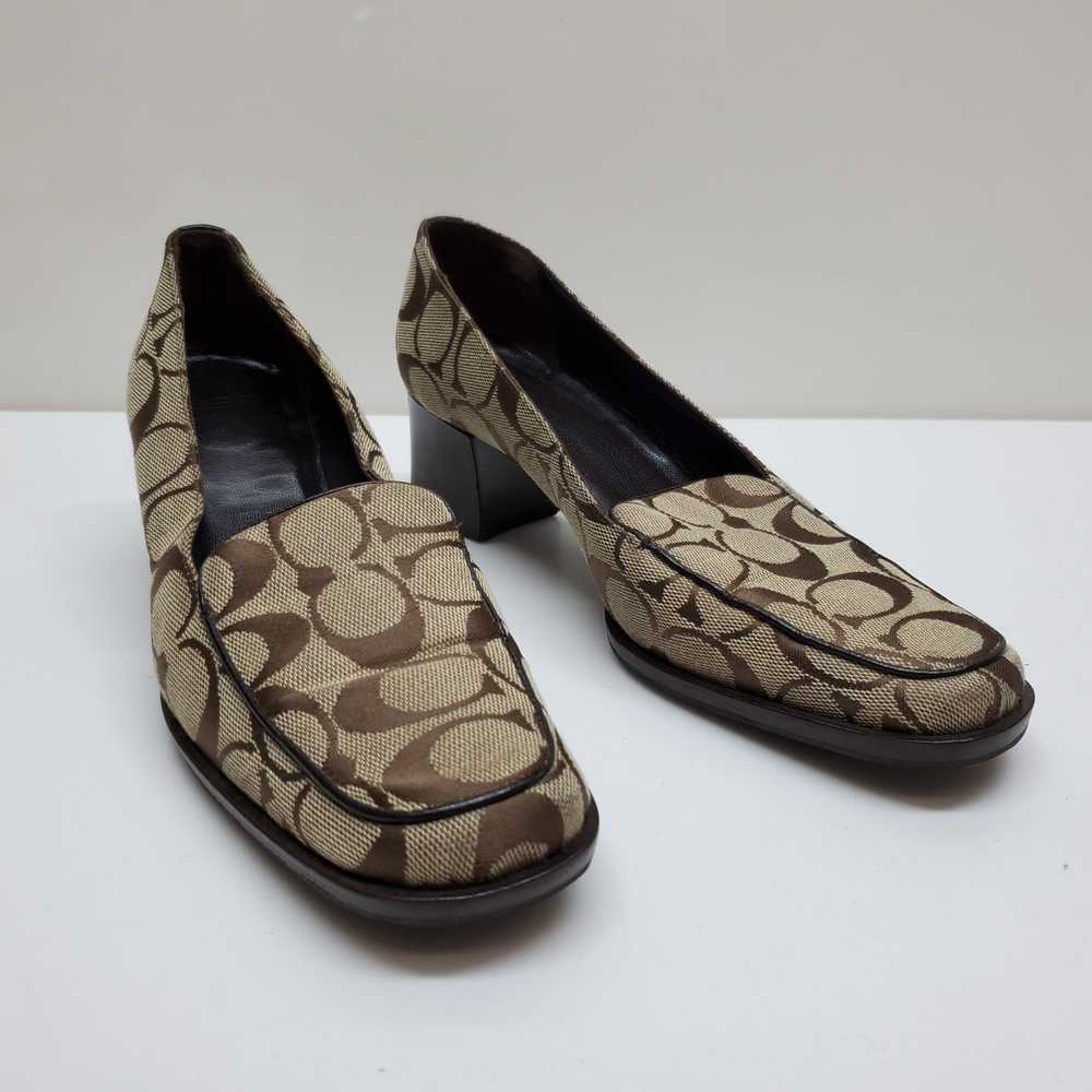 Coach Logo Women's Block Heel Julia Slip On Shoes… - image 1