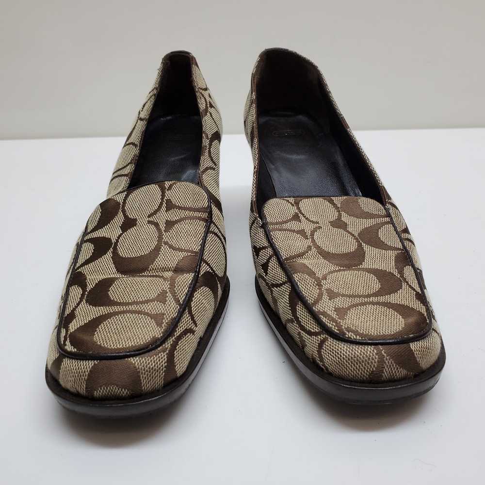 Coach Logo Women's Block Heel Julia Slip On Shoes… - image 2