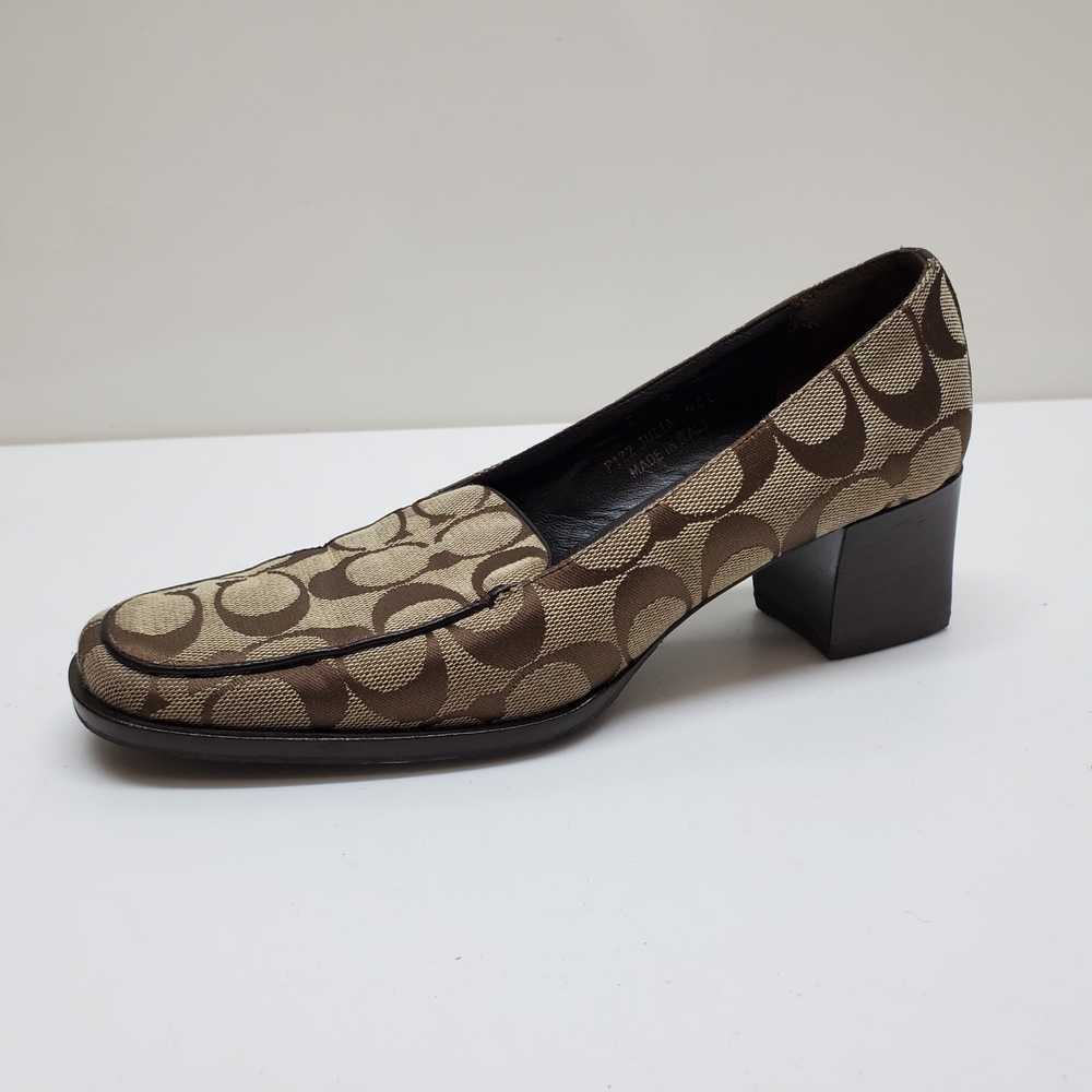 Coach Logo Women's Block Heel Julia Slip On Shoes… - image 3