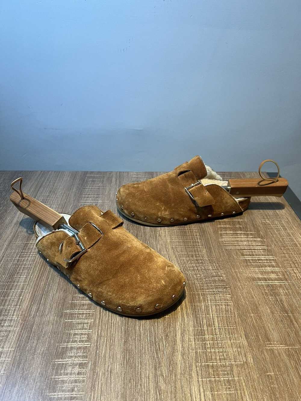 Veronica Beard Veronica Beard Suede Buckle Clogs … - image 2