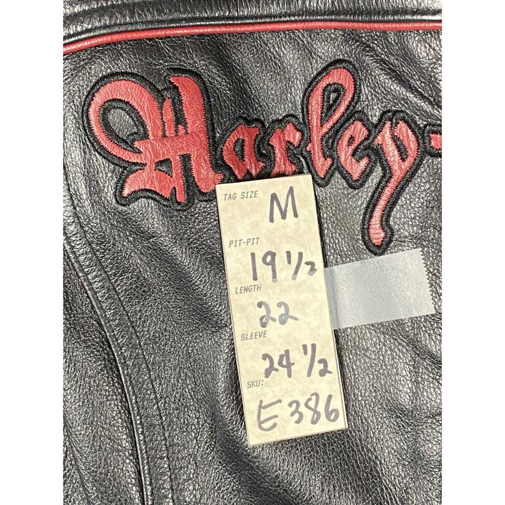 Harley Davidson VTG Harley Davidson Leather Bedaz… - image 4