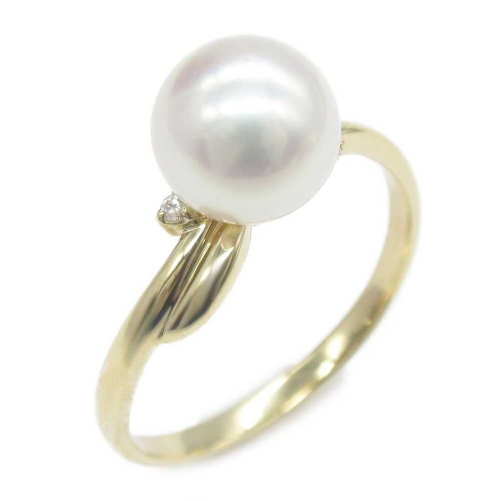 Other TASAKI Pearl diamond Ring White Clear K18 (… - image 1