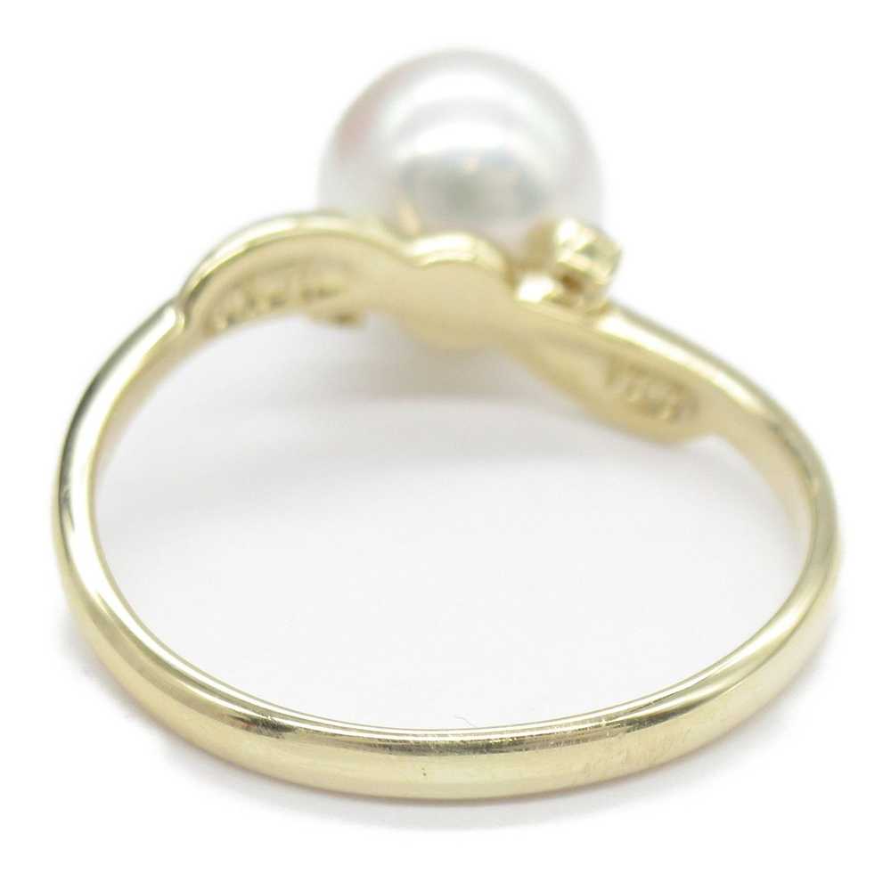 Other TASAKI Pearl diamond Ring White Clear K18 (… - image 3