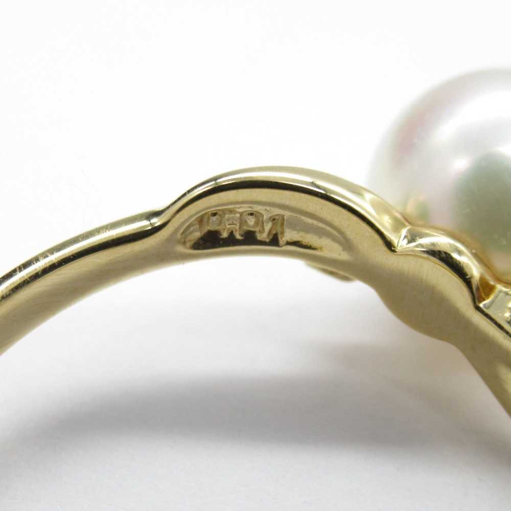 Other TASAKI Pearl diamond Ring White Clear K18 (… - image 4