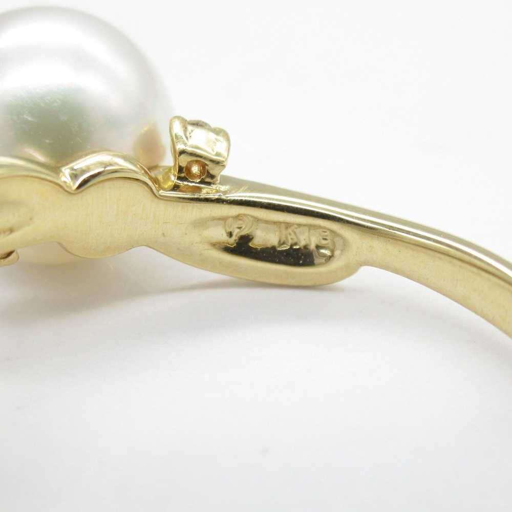 Other TASAKI Pearl diamond Ring White Clear K18 (… - image 5