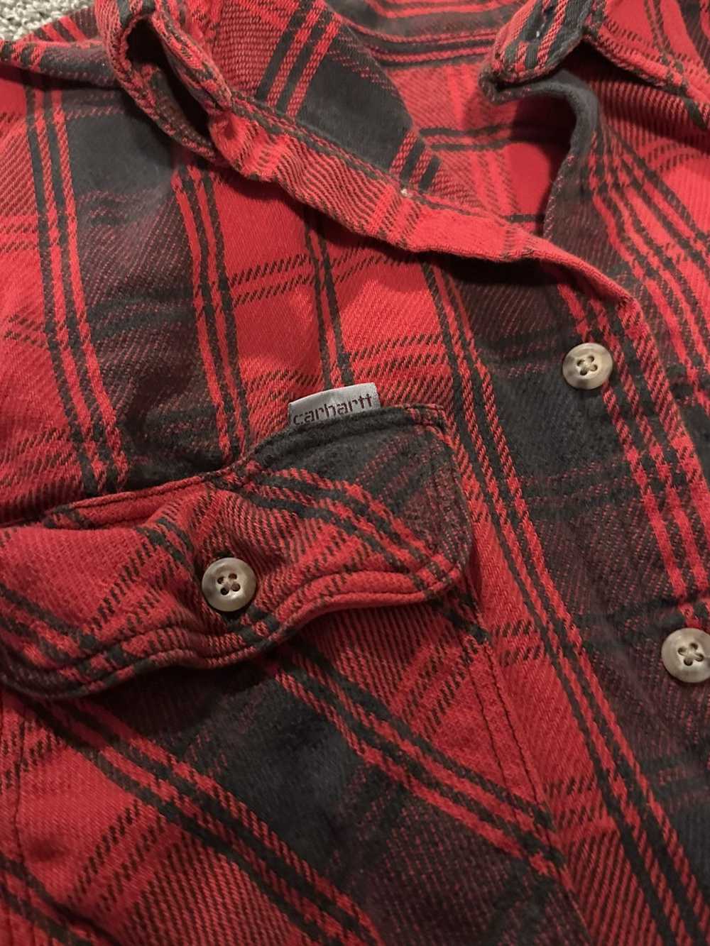 Carhartt Carhartt Red Flannel Shirt - image 2