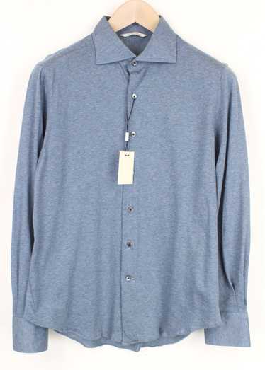 Suitsupply ~XS Extra Slim Fit Blue Cotton Button-U