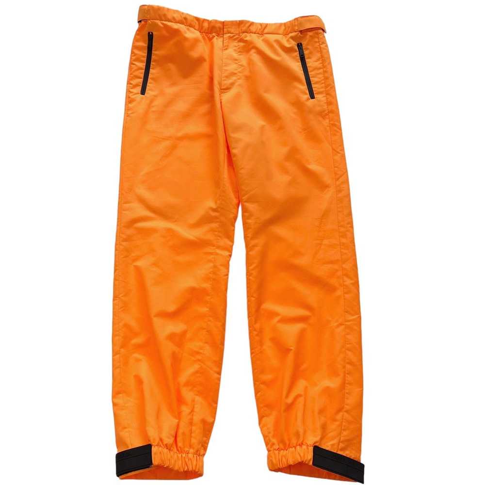 Prada Prada Nylon Gabardine Orange Track Pants - image 2