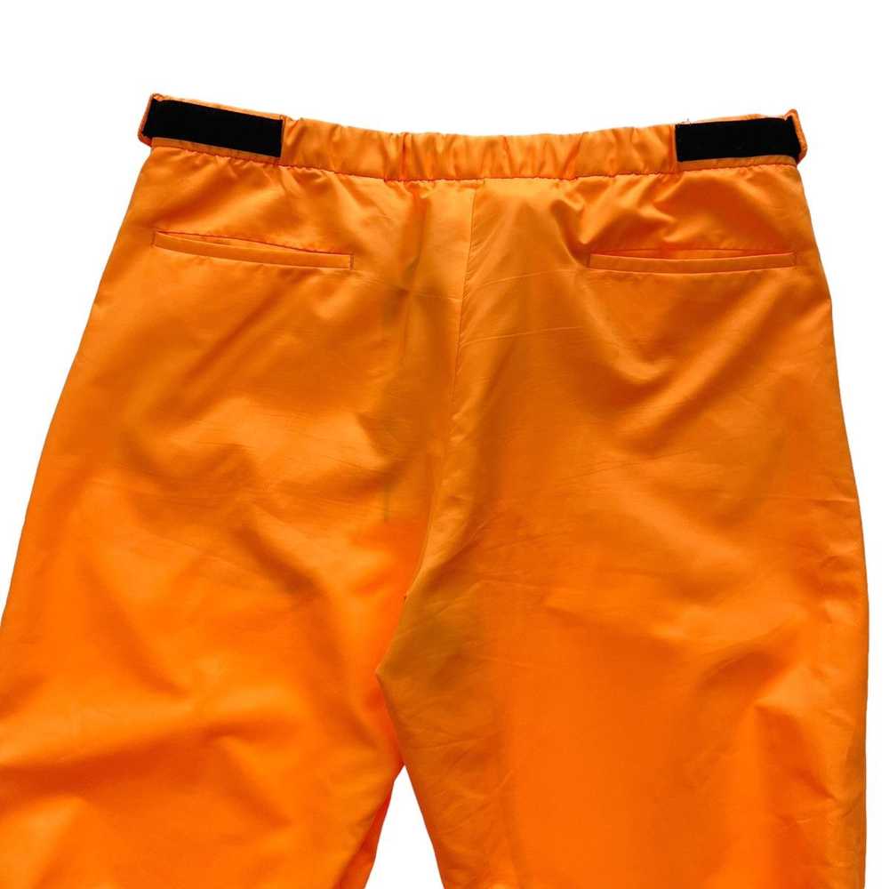 Prada Prada Nylon Gabardine Orange Track Pants - image 3