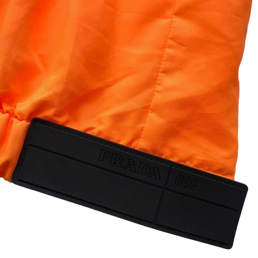 Prada Prada Nylon Gabardine Orange Track Pants - image 4