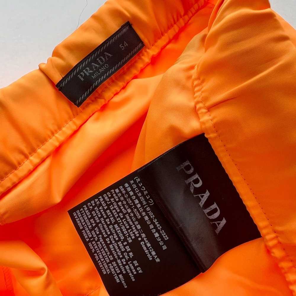 Prada Prada Nylon Gabardine Orange Track Pants - image 6