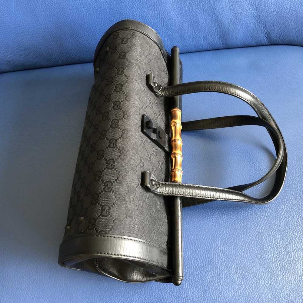 Gucci Bamboo Bullet leather handbag - image 7