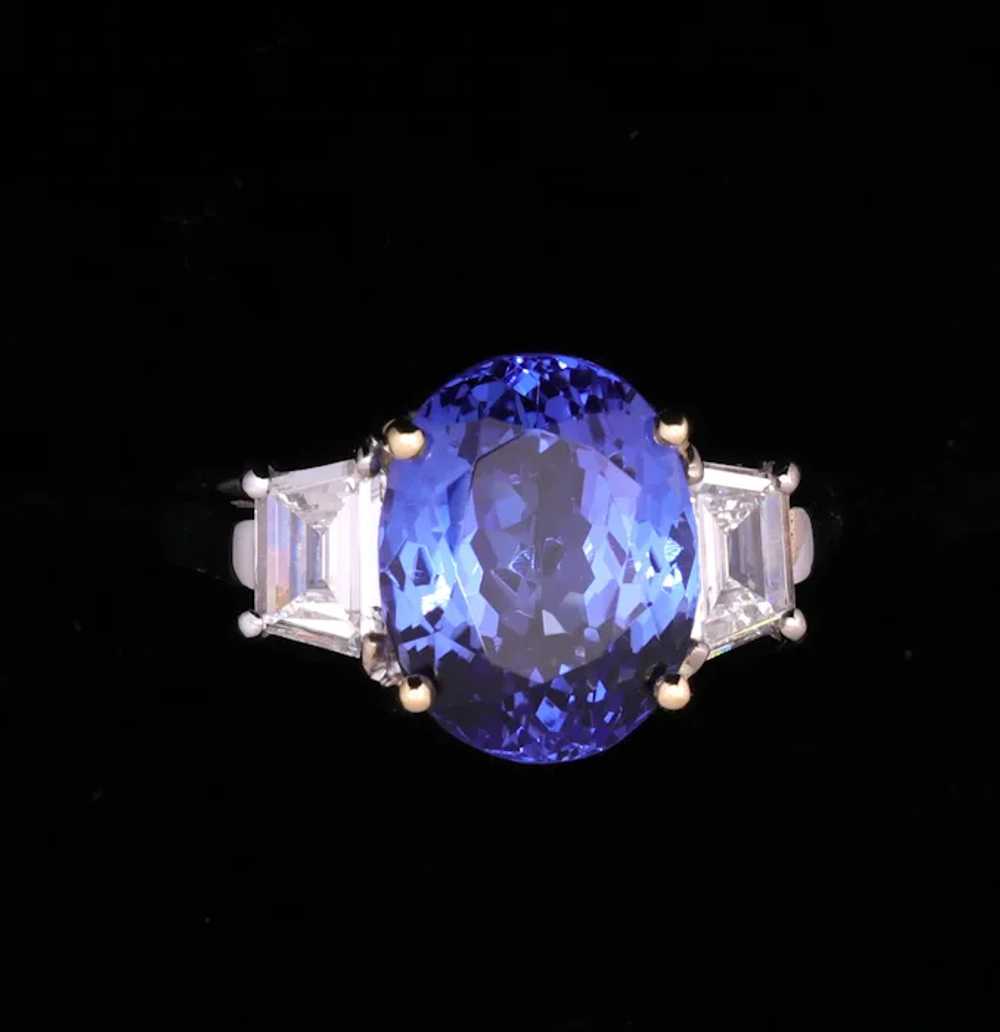 GIA Cert 8.29 Carat Tanzanite One Carat VS-2 Diam… - image 4