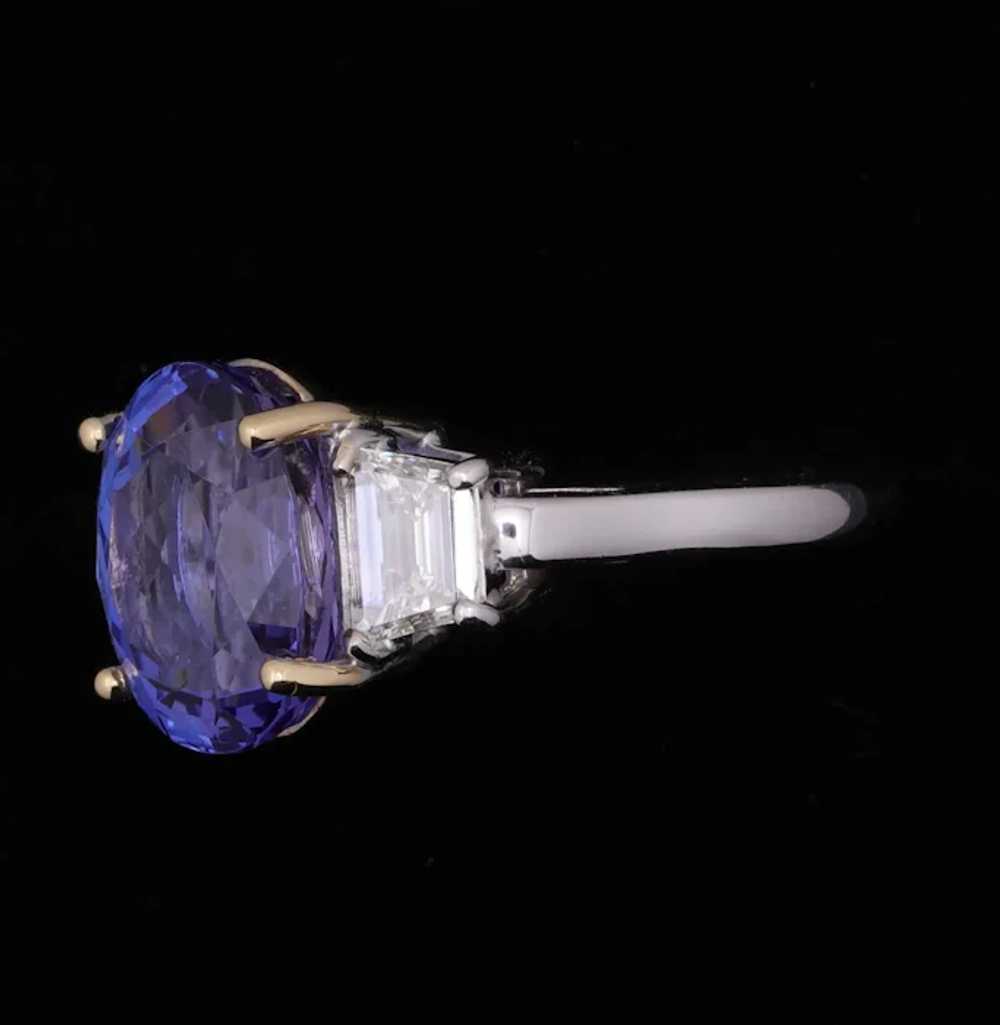 GIA Cert 8.29 Carat Tanzanite One Carat VS-2 Diam… - image 6