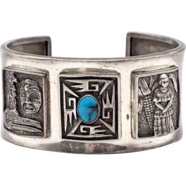 Vintage Carol Felley Southwestern Sterling Silver… - image 1