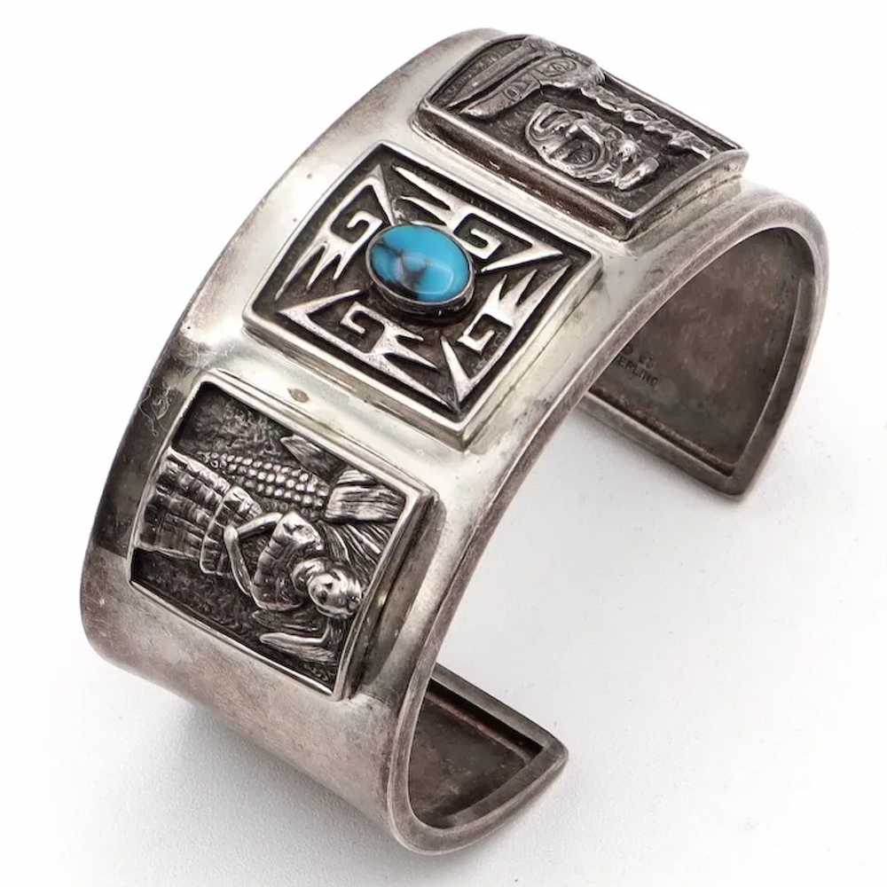 Vintage Carol Felley Southwestern Sterling Silver… - image 5