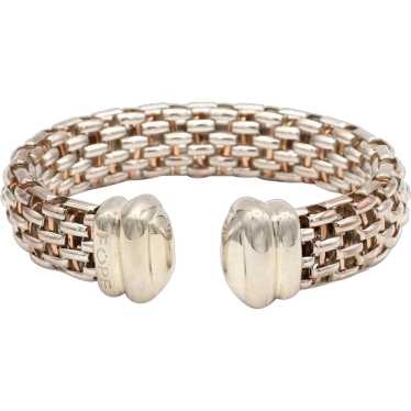 Fope Gioielli Twin Sterling Silver Rope Style Cuff