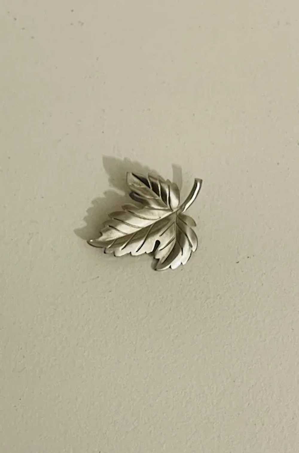 Vintage 1980's Tiffany & Co. Sterling Silver Mapl… - image 6