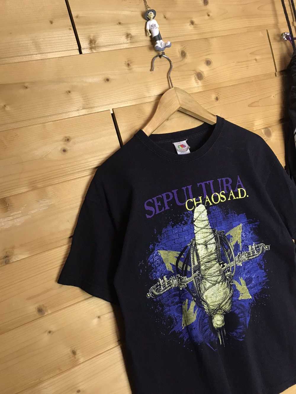 Band Tees × Rock T Shirt × Vintage Sepultura Chao… - image 2