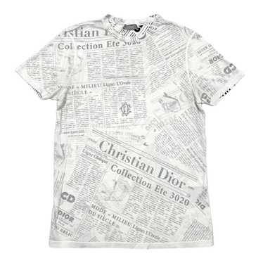 Dior Dior x Daniel Arsham Newspaper Print Tee Bei… - image 1