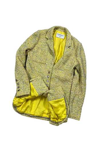 Chanel × Vintage Rare VTG Chanel yellow 1996 Tweet - image 1