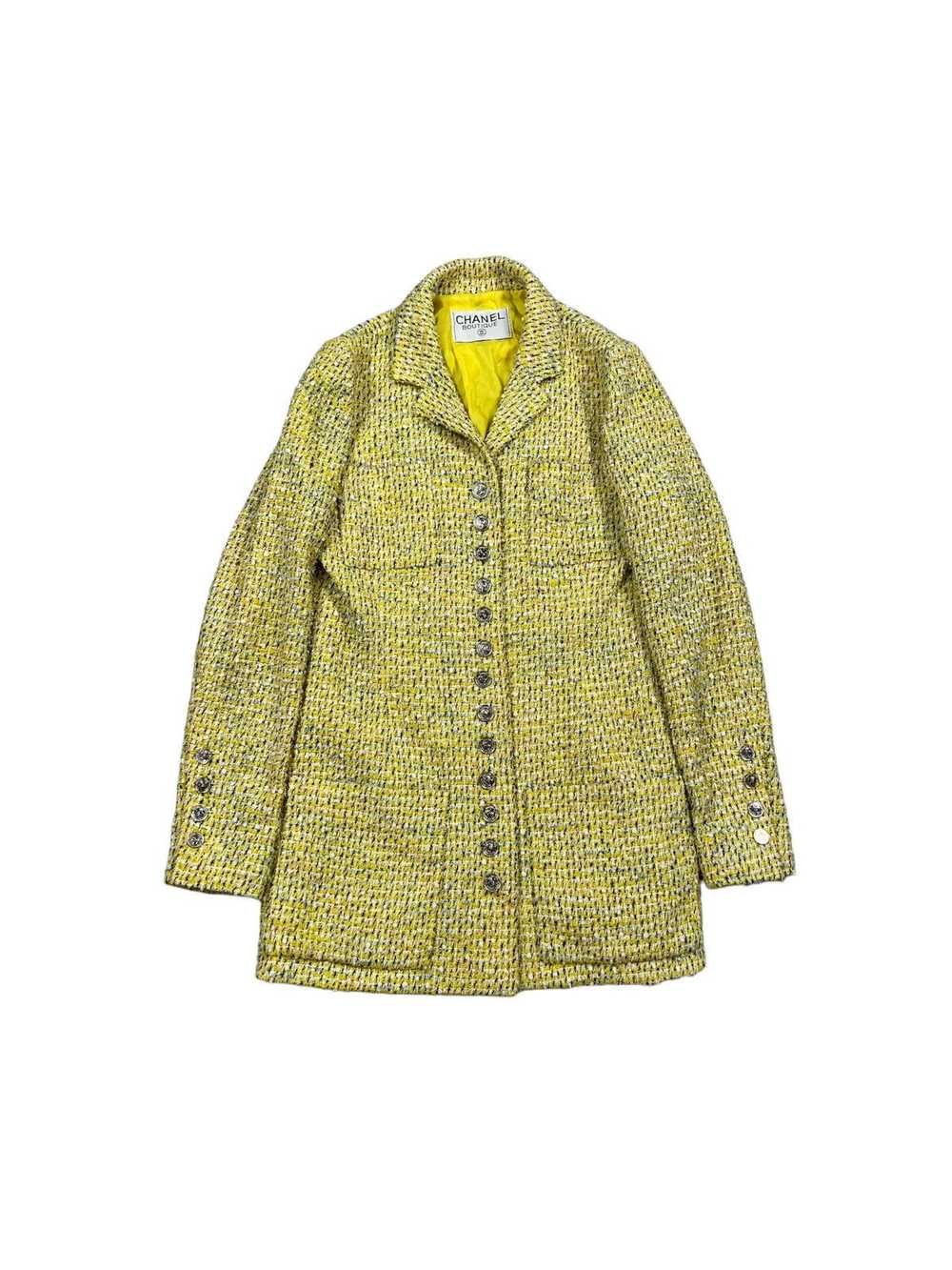 Chanel × Vintage Rare VTG Chanel yellow 1996 Tweet - image 2