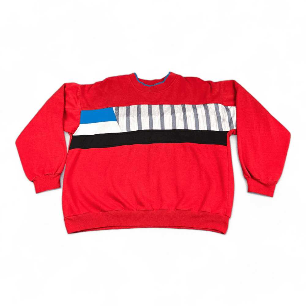 St. Johns Bay × Vintage Vintage Color Block Sweat… - image 1