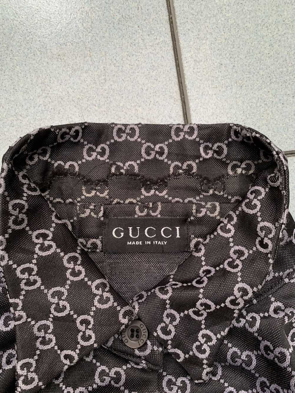 Gucci × Vintage Vintage Gucci Monogram GG Silk Bl… - image 6