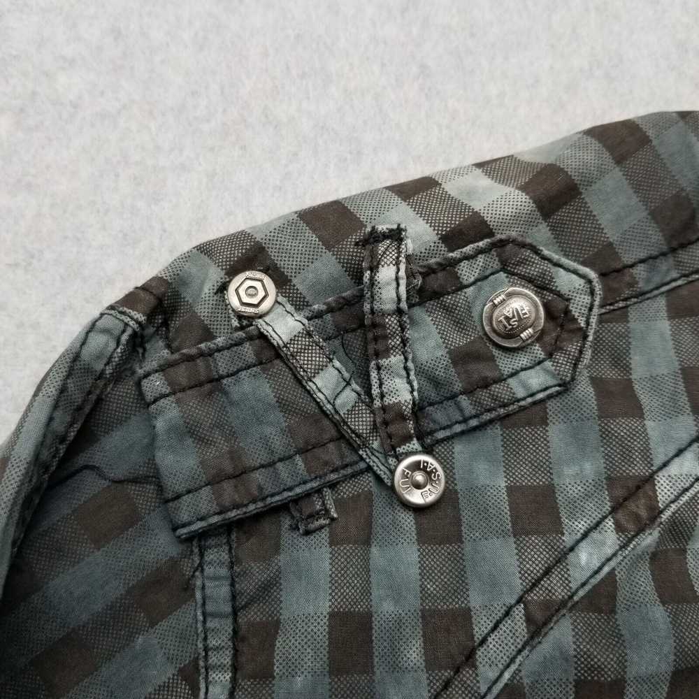 Fusai Fusai Shirt Mens M Button Up Long Sleeve Sn… - image 7