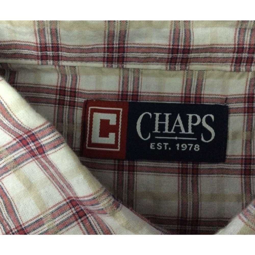 Chaps CHAPS Mens Size Small Plaid Button Down See… - image 3